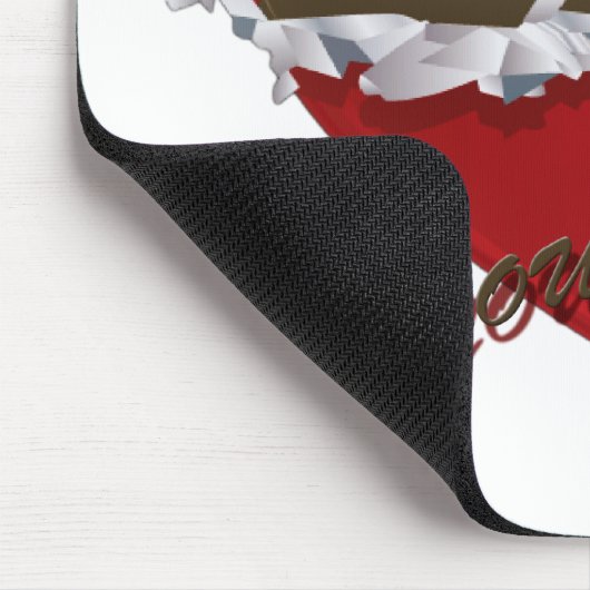 onverpakt chocolade hart houdt van je muismat (Hoek)