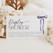 Onverpakte Gift Tying Knot Vrijgezellenfeest Paars Informatiekaartje