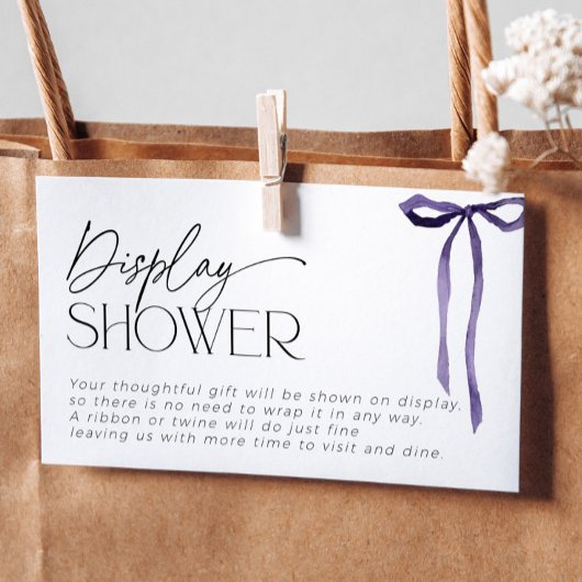 Onverpakte Gift Tying Knot Vrijgezellenfeest Paars Informatiekaartje