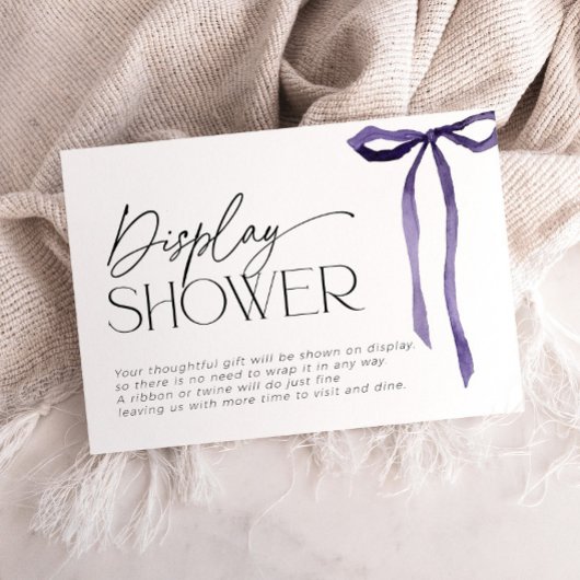 Onverpakte Gift Tying Knot Vrijgezellenfeest Paars Informatiekaartje