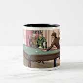 Onverschil, bord 6 van "De noodzakelijke kwalifica Tweekleurige Koffiemok (Center)