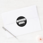 onverschilligheid is klote ! ronde sticker (Envelop)