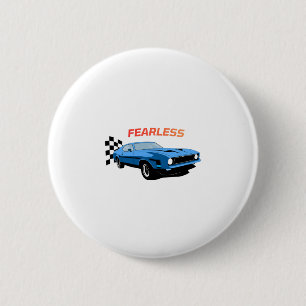 Onverschrokken Aandrijving Ronde Button 5,7 Cm