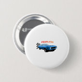 Onverschrokken Aandrijving Ronde Button 5,7 Cm (Voorkant /achterkant)