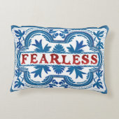 Onverschrokken  affirmatiekussen accent kussen (Achterkant)