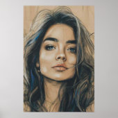 onverschrokken blik poster (Voorkant)