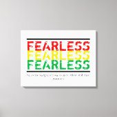 ONVERSCHROKKEN Christelijke Schrift Psalm 27 Canvas Afdruk (Voorkant)