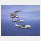 ONVERSCHROKKEN DUIKBOMMENWERPERS FLEECE DEKEN (Voorkant (Horizontaal))