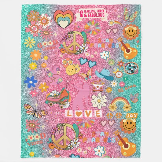 ONVERSCHROKKEN & FANTASTISCHE FLEECE DEKEN (Voorkant)