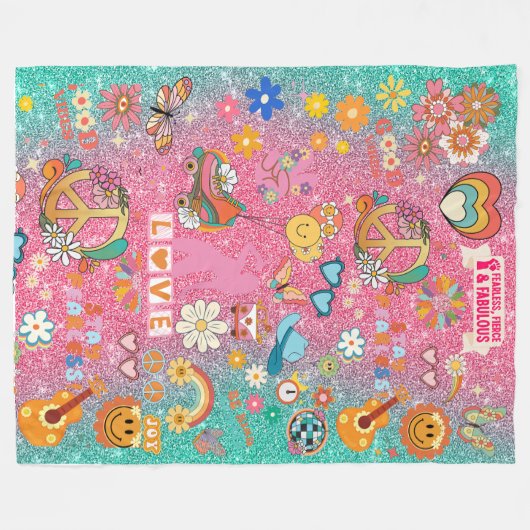 ONVERSCHROKKEN & FANTASTISCHE FLEECE DEKEN (Voorkant (Horizontaal))