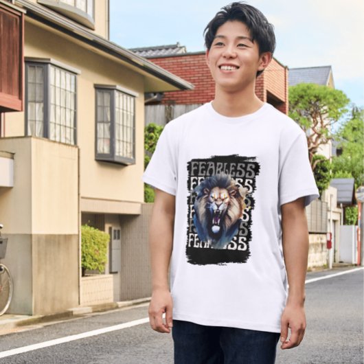 Onverschrokken Gebrul – Krachtig Leeuw Grafisch On T-shirt