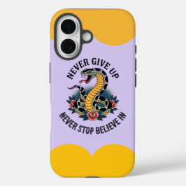 Onverschrokken Geest: Kunstwerk van Krachtige Slan iPhone 16 Hoesje