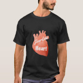 ONVERSCHROKKEN HART T-SHIRT (Voorkant)