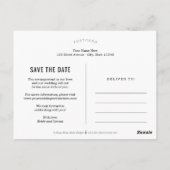 Onverschrokken liefde Save the Date Briefkaart (Achterkant)