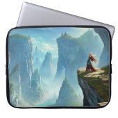 Onverschrokken Mountain Woman Electronics Bag Laptop Sleeve (Voorkant)