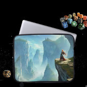 Onverschrokken Mountain Woman Electronics Bag Laptop Sleeve