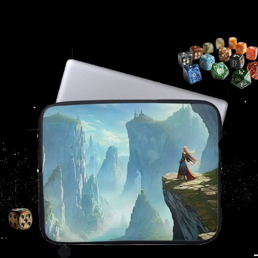 Onverschrokken Mountain Woman Electronics Bag Laptop Sleeve