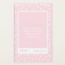 Onverschrokken Pastel Roze Bloemige Aanmoedigende