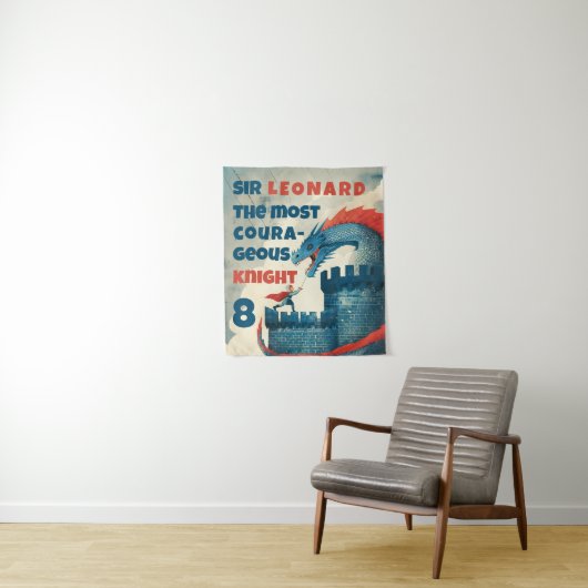 Onverschrokken Ridder en Draak  Wandkleed (In situ)