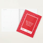 Onverschrokken Rode Bloem Motiverende Spreuk Planner (Display)