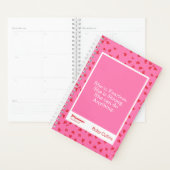 Onverschrokken Roze Bloemige Inspirerende Spreuk Planner (Display)