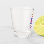 Onverschrokken sterk, onstuitbaar is ze shot glas (Links)