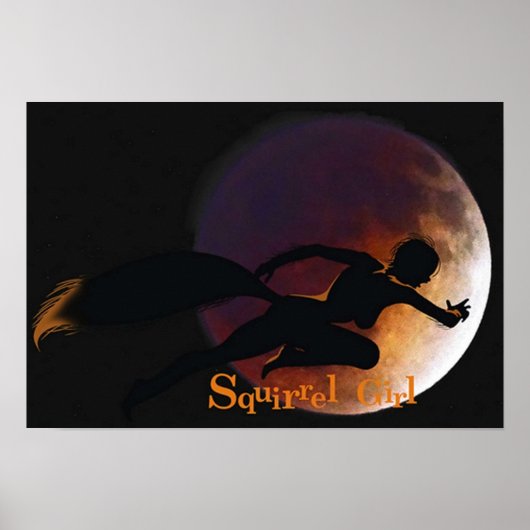 Onverslaanbaar eekhoornmeisje poster (Voorkant)