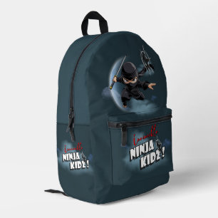 Onverslaanbare Ninja Kids Bedrukte Rugzak