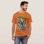 Onverslaanbare strip retro cadeau t-shirt (Voorkant volledig)