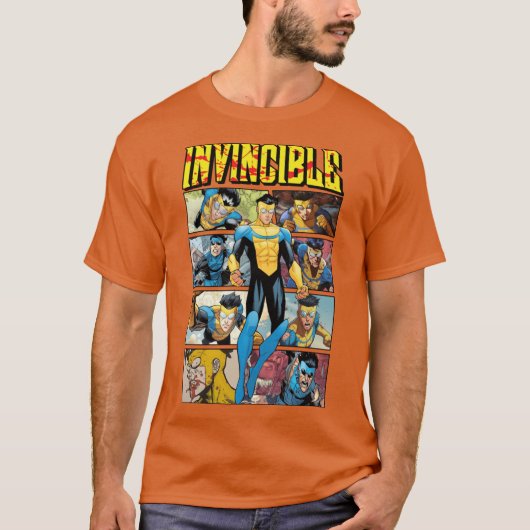 Onverslaanbare strip retro cadeau t-shirt (Voorkant)