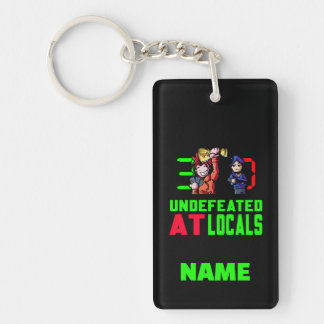 Onverslagen bij de lokale bevolking gepersonalisee sleutelhanger