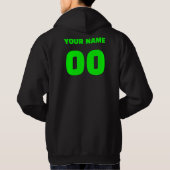 Onverslagen bij Locals Custom Name/Number Hoodie (Achterkant)
