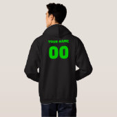 Onverslagen bij Locals Custom Name/Number Hoodie (Achterkant volledig)