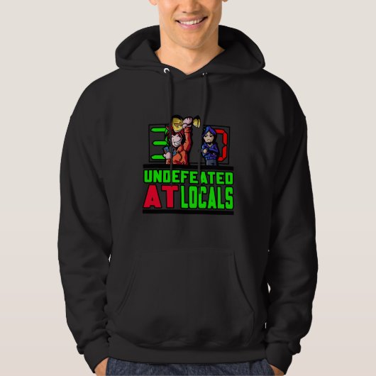 Onverslagen bij Locals Custom Name/Number Hoodie (Voorkant)