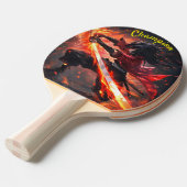 Onverslagen Kampioen Tafeltennisbatje (Voorkant Gekanteld)