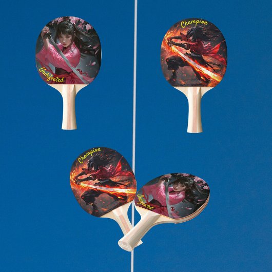 Onverslagen Kampioen Tafeltennisbatje