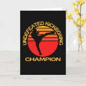 Onverslagen Kickboxing Champion Kaart (Gele Bloem)