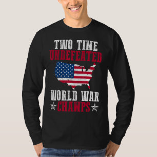 Onverslagen Twee 2 keer Wereldoorlog Kampen T-shirt