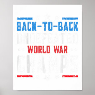 Onverslagen twee keer door de Tweede Wereldoorlog, Poster