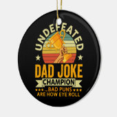  onverslagen vader Joke Champion Bad Puns Keramisch Ornament (Links)