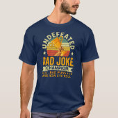  onverslagen vader Joke Champion Bad Puns T-shirt (Voorkant)