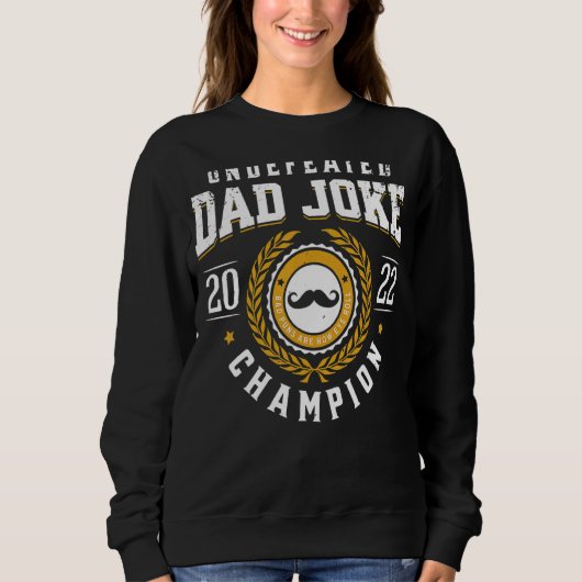 Onverslagen vader Joke Champion Bad Puns vaders Da Trui (Voorkant)