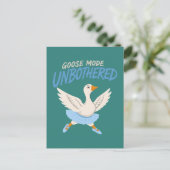 Onverstoorde Gans Modus Grappige Balletgans Briefkaart (Staand voorkant)