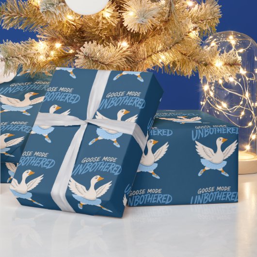 Onverstoorde Gans Modus Grappige Balletgans Cadeaupapier (Feestdagen)