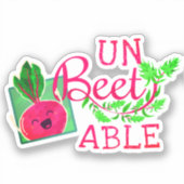 Onverteerbaar - Punny Garden Sticker (Voorkant)