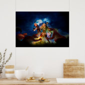 Onverteerbare vlam - Middelgroot Poster (Keuken)