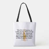 Onverteerbare vlam - Tas (Achterkant)