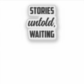 Onvertelde Verhalen Wachten: Mystery Seeker Curios Sticker (Voorkant)