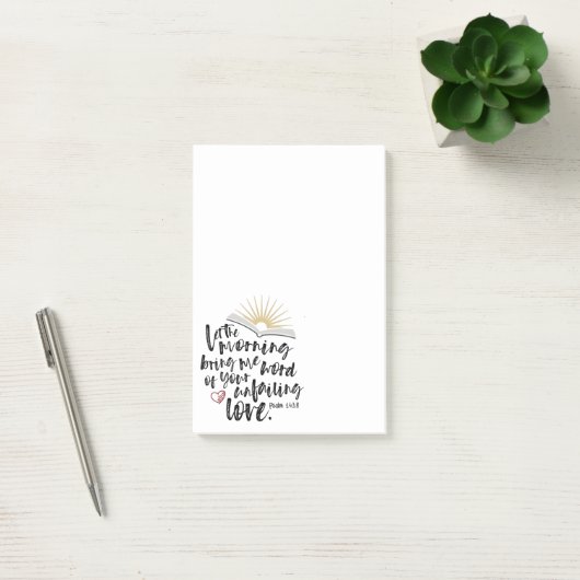 ONVERVALSTE LIEFDE Bijbel Schrift Post-it® Notes (Kantoor)