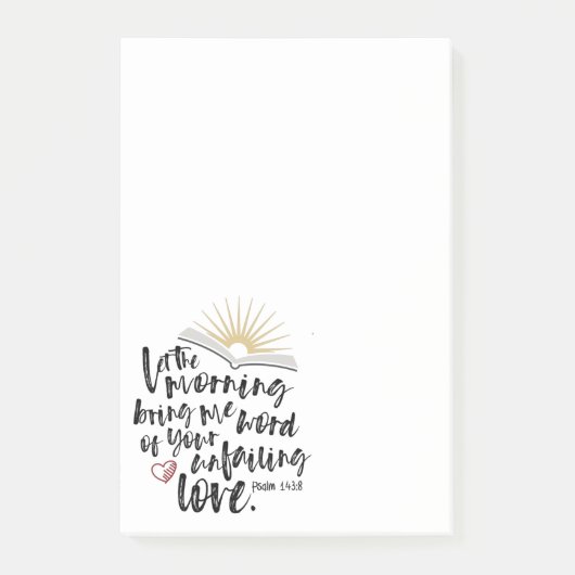 ONVERVALSTE LIEFDE Bijbel Schrift Post-it® Notes (Voorkant)